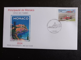 Monaco 2024 Race Cars Sport Formula One FERRARI 312 T2 Legendary Cars 1v FDC PJ - Nuovi