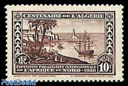 Algeria 1930 Stamp Expo, Perf. 12.5, 1v, Mint NH, Transport - Ships And Boats - Ongebruikt