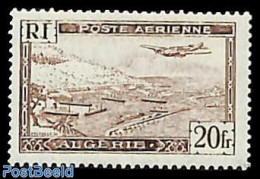 Algeria 1946 Airmail Type I (F Without Serifs, Smaller Distance Between F And POSTE), Mint NH, Transport - Aircraft & .. - Neufs