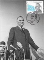 Georges POMPIDOU Président Dec La Répblique ,le Soir De Son élection Paris 15 Juin 1969 - Politische Und Militärische Männer