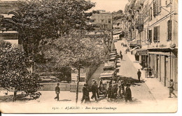 CORSE - AJACCIO - RUE DU SERGENT-CASALONGA  - - L'HOTEL-RESTAURANT ADRIEN - Automobiles Jardins De La Préfecture 1930 - Ajaccio