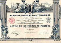 PARIS - TRANSPORTS - AUTOMOBILES (Imp. Richard) - Transport