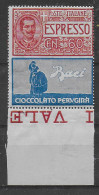 REGNO 1924-25 " PUBBLICITARI " NUMERO 21 " BACI PERUGINA "  ** MNH LUSSO  C1441A - Mint/hinged