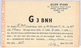 Ad9169 - GREAT BRITAIN - RADIO FREQUENCY CARD -  1949 - Radio