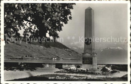 12586284 Cully VD Monument Davel Lac Leman Denkmal Genfersee Alpen Cully - Sonstige & Ohne Zuordnung