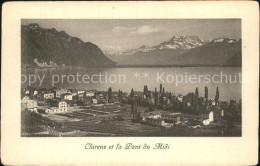 12586274 Clarens Montreux Panorama Lac Leman Et La Dent Du Midi Genfersee Alpen  - Andere & Zonder Classificatie