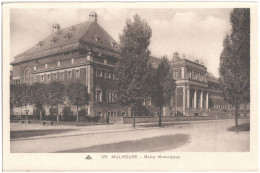 CPA DE MULHOUSE  (HAUT-RHIN)  BAINS MUNICIPAUX - Mulhouse