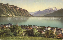 12586258 Clarens Montreux Panorama Lac Leman Dent Du Midi Genfersee Alpen Montre - Andere & Zonder Classificatie