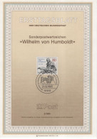 Germany Deutschland 1985-2 Wilhelm Von Humboldt, German Philosopher Linguist Government Functionary Diplomat, Berlin - 1981-1990