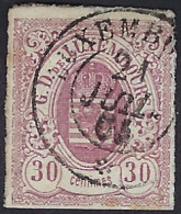 Luxembourg - Luxemburg - Timbres  - Armoiries  1859      30c.    °   Michel 9    VC. 280,- - 1859-1880 Coat Of Arms