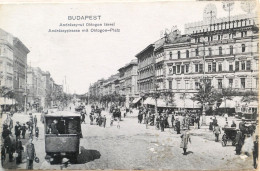 C. P. A. : Hongrie : BUDAPEST : Andràssy Ut Oktogon Térrel, Tramway, En 1915 - Hungary