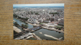 Tours , Vue Générale Aérienne , La Loire Et Les Ruines Du Pont Wilson , La Bibliothèque Municipal - Tours