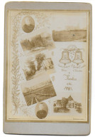 Photographie  Photo Originale MONLTLIEU 19 Mai 1901 Cloches Avec Noms Et Autres Petites Photos - Europe