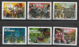 France 2011 Oblitéré Autoadhésif  N° 578 - 579 - 583 - 587 - 588 - 589   -   Fêtes  Et  Traditions Des Régions  ( II ) - Used Stamps