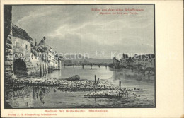 12585932 Schaffhausen SH Ausfluss Gerberbach Rheinbruecke Schaffhausen - Andere & Zonder Classificatie