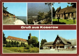 CPA Ostseebad Koserow Auf Usedom, Evangelische Kirche, Krankenhaus, Streckelsbergmauer - Andere & Zonder Classificatie