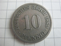 Germany 10 Pfennig 1889 A - 10 Pfennig