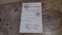 237/ PERMIS DE CONDUIRE INTERNATIONAL 1952 - Lidmaatschapskaarten