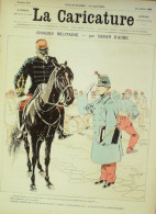 La Caricature 1886 N°343 Caran D'Ache Bascule Sorel Gal Boulanger Par Luque Nosal Draner - Magazines - Before 1900