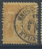 Lot N°82889   N°92, Oblitéré Cachet à Date De MARSEILLE "Bouches-du-Rhône" - 1876-1898 Sage (Type II)