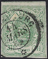 Luxembourg - Luxemburg - Timbres  - Armoiries  1859      37,5c.    °   Michel 10   Certifié        VC. 250,- - 1859-1880 Stemmi