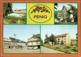CPA Penig In Sachsen, Markt, Straße, Fluss, Wohnhäuser - Otros & Sin Clasificación