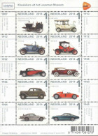 Netherlands Pays-Bas Niederlande 2014 Classic Museum Cars Set Of 10 Stamps In Block / Sheetlet MNH - Coches