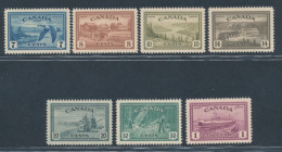 1946 Canada, Stanley Gibbons N. 401/07, MNH** - Sonstige & Ohne Zuordnung