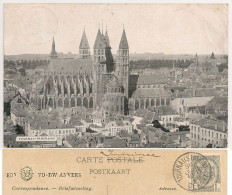 La Cathédrale Panorama Tournai 1908_Hainaut_CPA Vintage - Doornik