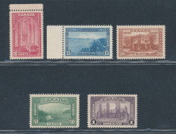 1937-38 Canada, Stanley Gibbons N. 363/67, MNH** - Autres & Non Classés