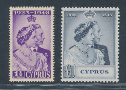 1948 Cipro, Stanley Gibbons N. 166/67, MNH** - Other & Unclassified
