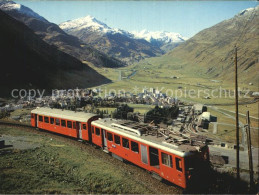 12583233 Andermatt Mit Furka Oberalp Bahn Alpenpanorama Andermatt - Sonstige & Ohne Zuordnung