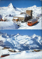 12582888 Gornergrat Zermatt Station Mit Matterhorn Riffelberg Und Rothorn Weissh - Autres & Non Classés