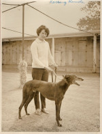 Large.Photograph (approx 8½"x 6½")-Kennel Girl With Racing Greyhound- King's Heath Racecourse-Braithwaite Photography - Sport