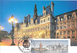 PARIS - L'Hôtel De Ville  Avec La Vignette - Autres Monuments, édifices