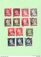 Danemark - Lot 31 Timbres - 24 Timbres Roi Frederic IX - 7 Timbres Roi Christian X - Other & Unclassified