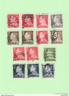 Danemark - Lot 31 Timbres - 24 Timbres Roi Frederic IX - 7 Timbres Roi Christian X - Autres & Non Classés