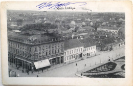 C. P. A. : Hongrie : GYOR Latképe, "Hotel Royal Szalloda"en 1913 - Ungheria