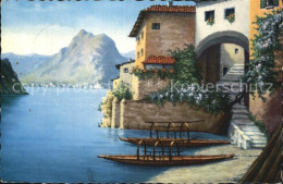 12579821 Gandria Lago Di Lugano Motivo Del Pittore Serafino Giambonini Gandria - Altri & Non Classificati