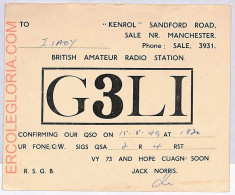 Ad9178 - GREAT BRITAIN - RADIO FREQUENCY CARD - 1949 - Radio