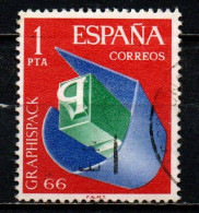 SPAGNA - 1966 - SALONE DI ARTI GRAFICHE, "GRAPHISPAK" - USATO - Used Stamps