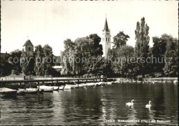 12578798 Romanshorn Bodensee Seebruecke Kirchturm Romanshorn - Autres & Non Classés