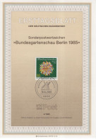 Germany Deutschland 1985-04 Bundesgartenschau, Blumen Blume Flower Flowers, Federal Garden Show, Canceled In Berlin - 1981-1990