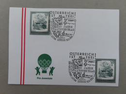 Österreich Pro Juventute - Mit Sonderstempel  15. 5. 1985 Katzelsdorf An Der Leitha, 30 Jahre Staatsvertrag (Nr.1167) - Otros & Sin Clasificación