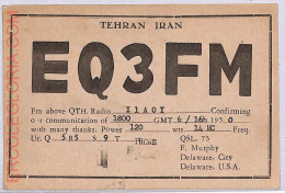 Ad9184 - IRAN - RADIO FREQUENCY CARD -  1950 - Radio