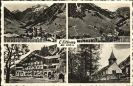 12578018 L Etivaz Hotel Restaurant Du Chamois Panorama Eglise L Etivaz - Sonstige & Ohne Zuordnung