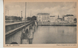 Roanne 42  Carte Non  Circulée Le Pont Et Quartier De La Loire - Roanne