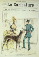 La Caricature 1886 N°354 Voageurs En Voiture Draner Modèle Robida Médecins Trock - Zeitschriften - Vor 1900