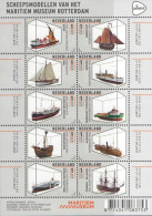 Netherlands Pays-Bas Niederlande 2015 Ship Models Of The Maritime Museum In Rotterdam Set Of 10 Stamps In Sheetlet MNH - Bloks