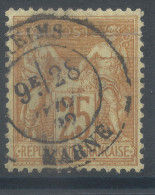 Lot N°82902   N°92, Oblitéré Cachet à Date, Pli Horizontal - 1876-1898 Sage (Type II)